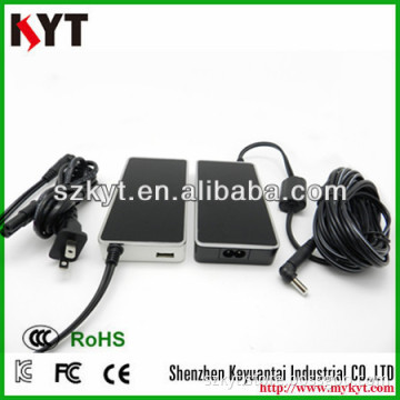 notebook computer power supply 70W ultra thin power supply pc laptop adapter with usb and changeable plugs and kc,fcc,ce,rohs
